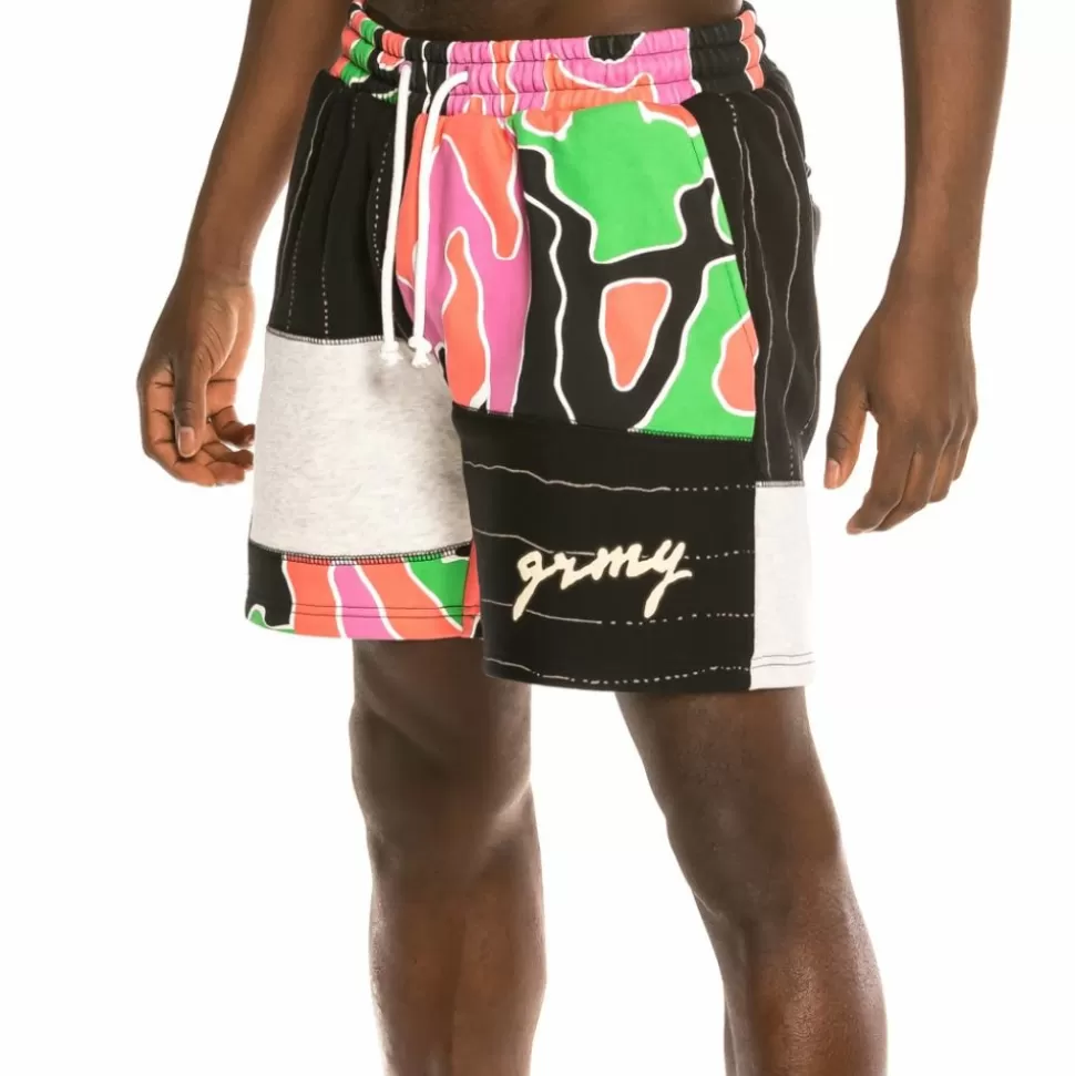 Shorts*Grimey "Strange Fruit All Over Print" Sweatshorts Black - Spring 21