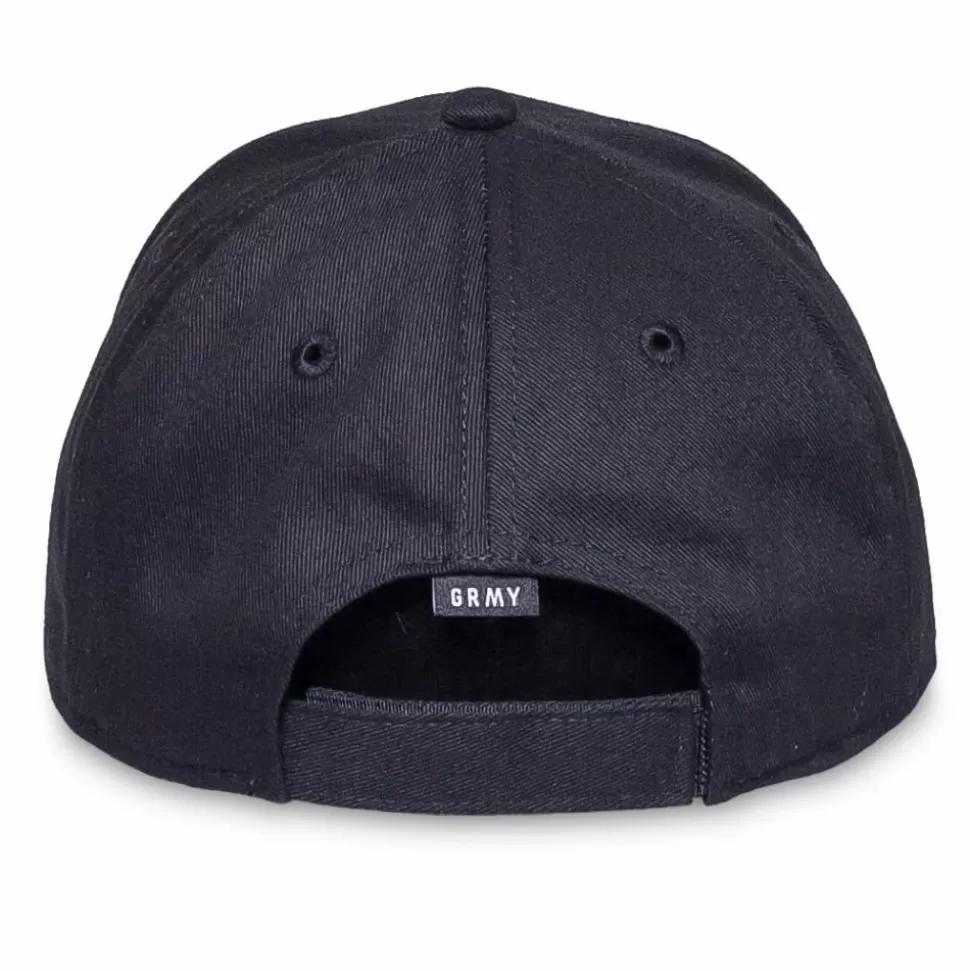 Head Wear*Grimey "Strange Fruit" Curved Visor Cap Black - Spring 21