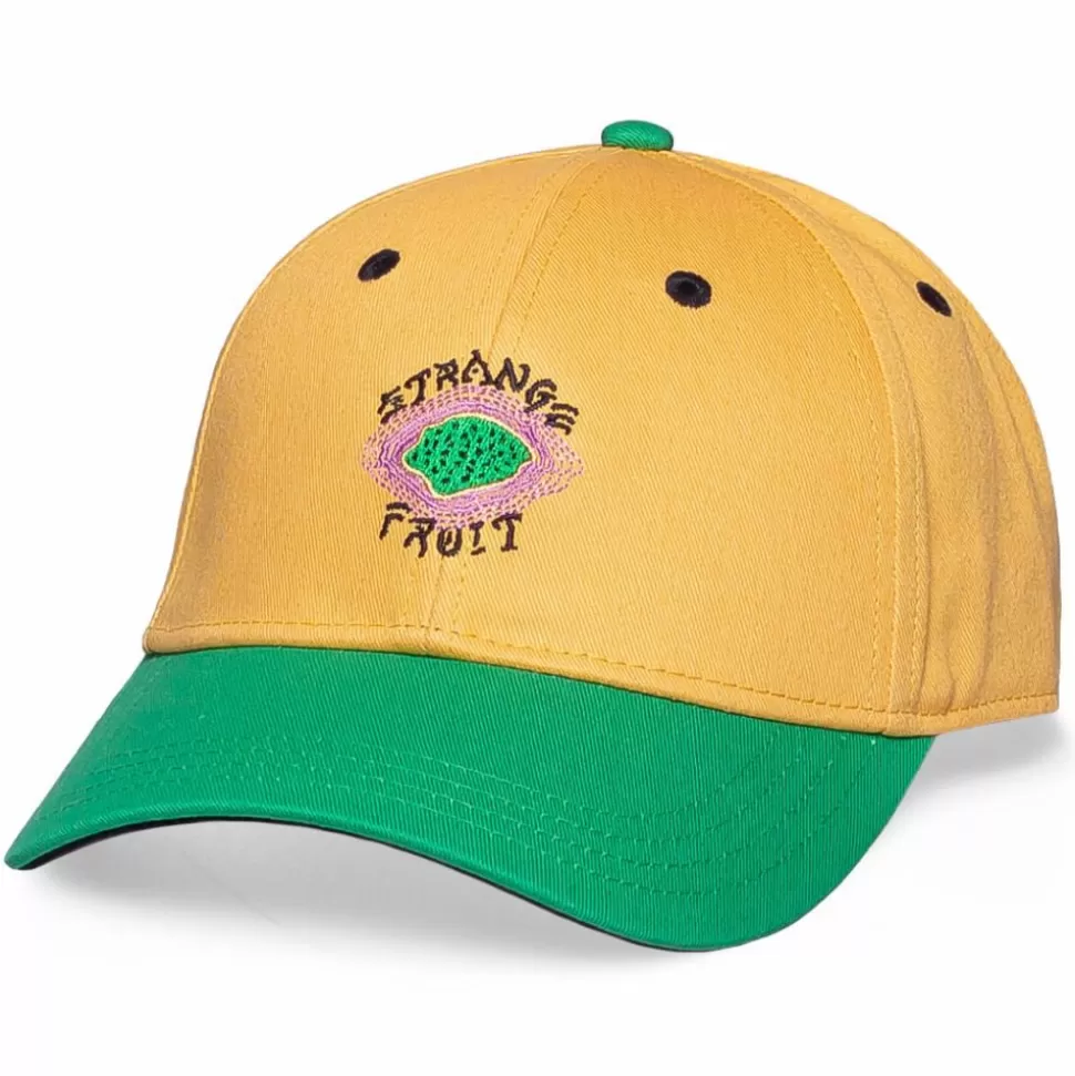 Head Wear*Grimey "Strange Fruit" Curved Visor Cap Yellow - Spring 21