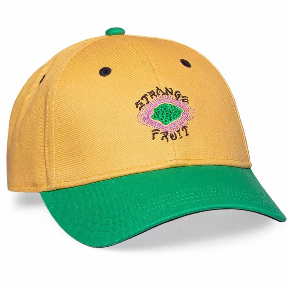 Head Wear*Grimey "Strange Fruit" Curved Visor Cap Yellow - Spring 21