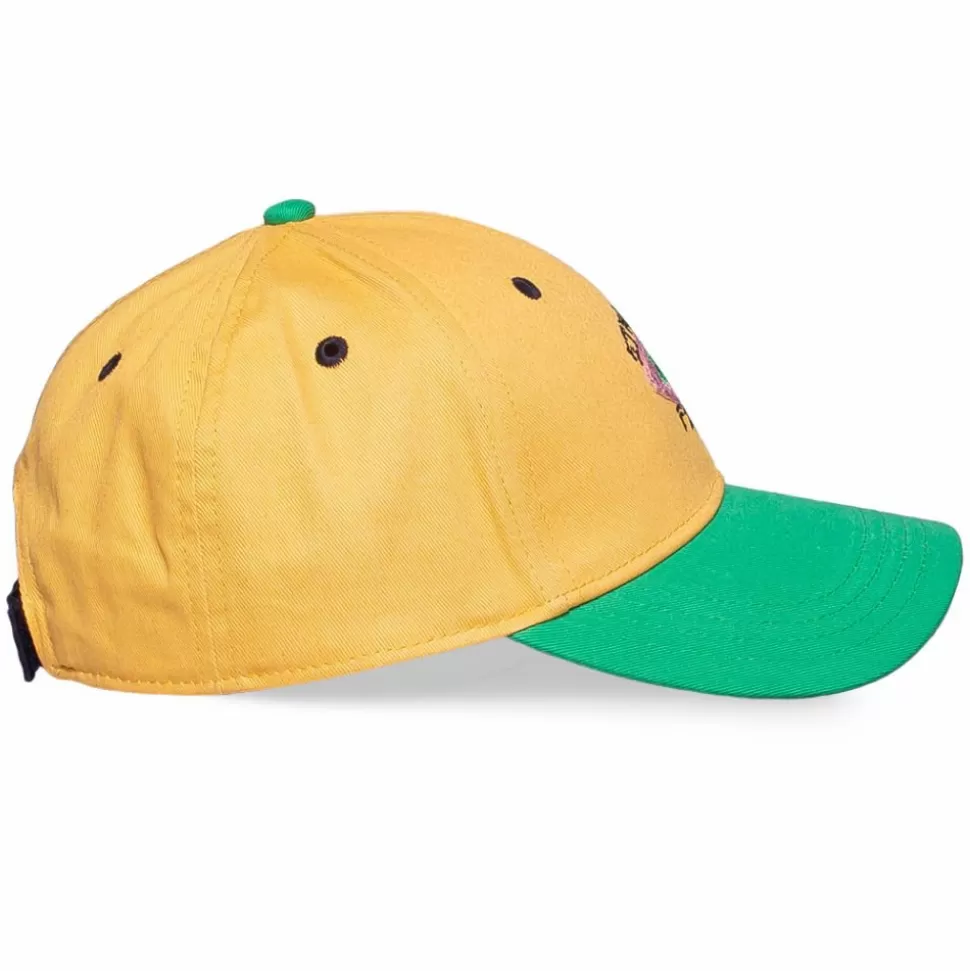 Head Wear*Grimey "Strange Fruit" Curved Visor Cap Yellow - Spring 21
