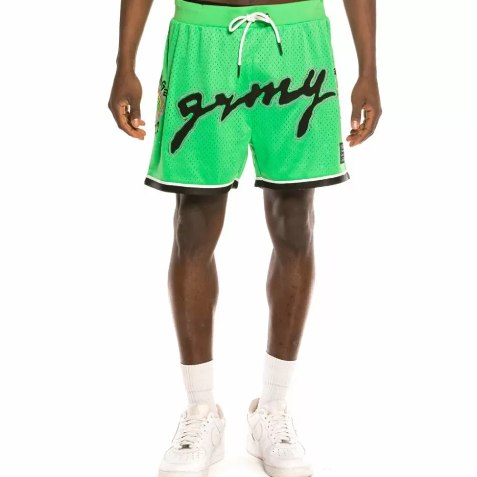 Shorts*Grimey "Strange Fruit" Mesh Shorts Green - Spring 21