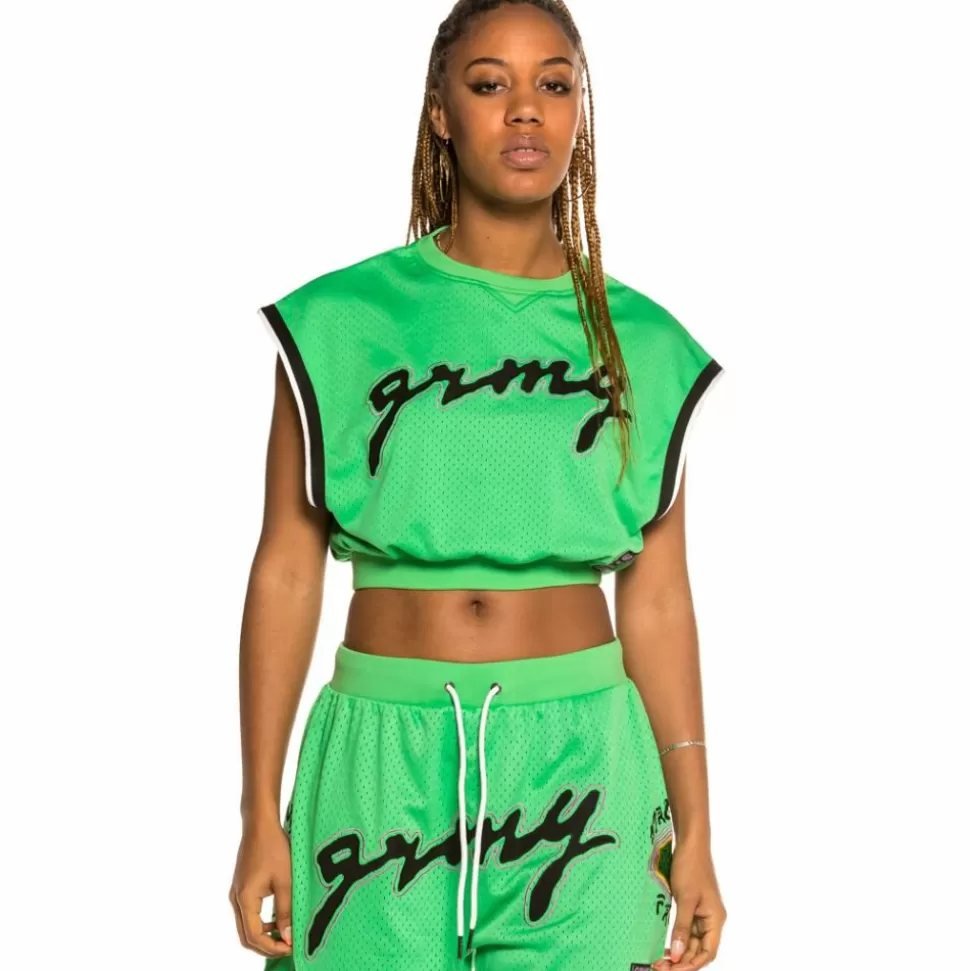 Tees & Tops*Grimey Strange Fruit Mesh Top Green - Spring 21