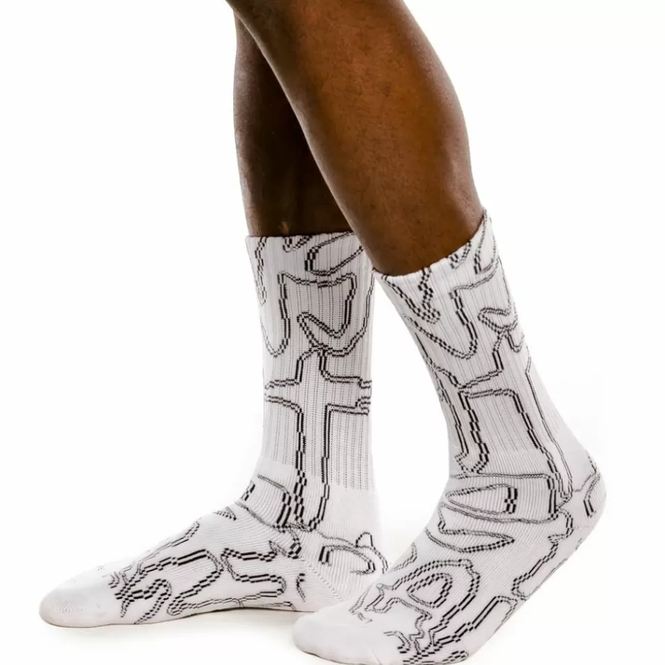 Socks*Grimey "Strange Fruit" Socks - White - Spring 21