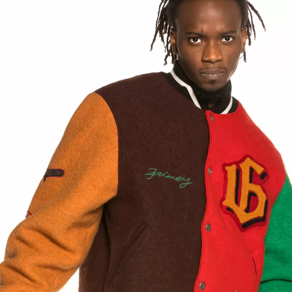 Jackets*Grimey "The Loot" Wool Baseball Jacket Multicolor - Spring 21