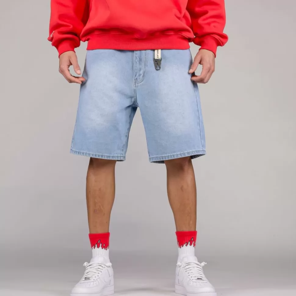 Shorts*Grimey The Toughest Shorts - Washed Light Blue - Spring 23