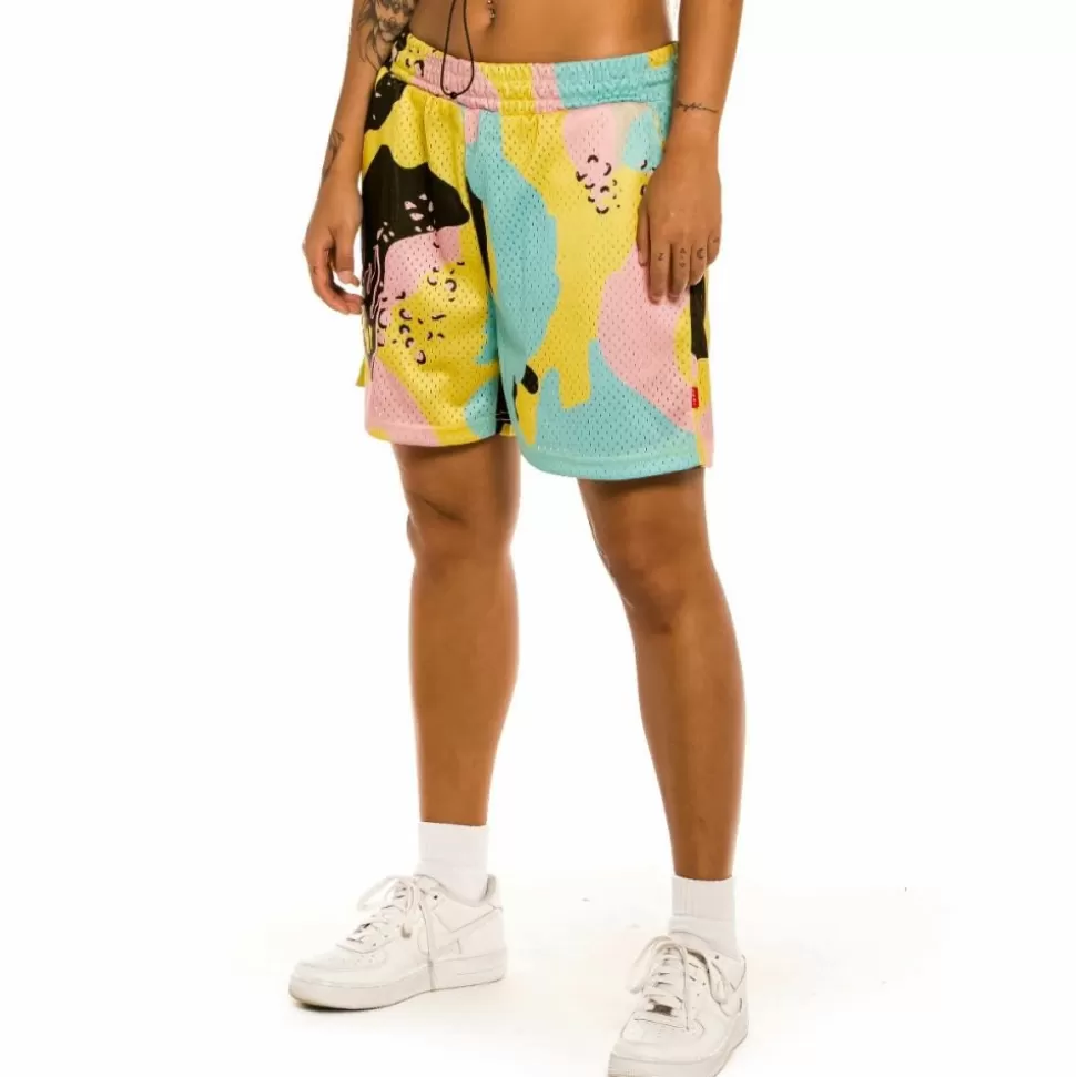 Pants & Leggins*Grimey "Trespass All Over Print" Girl Mesh Short - Camo - Summer 22