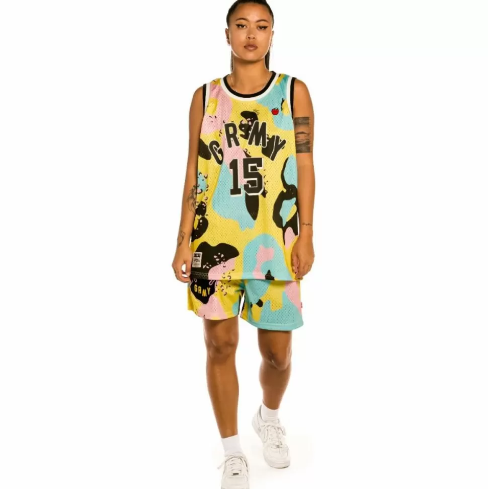 Pants & Leggins*Grimey "Trespass All Over Print" Girl Mesh Short - Camo - Summer 22
