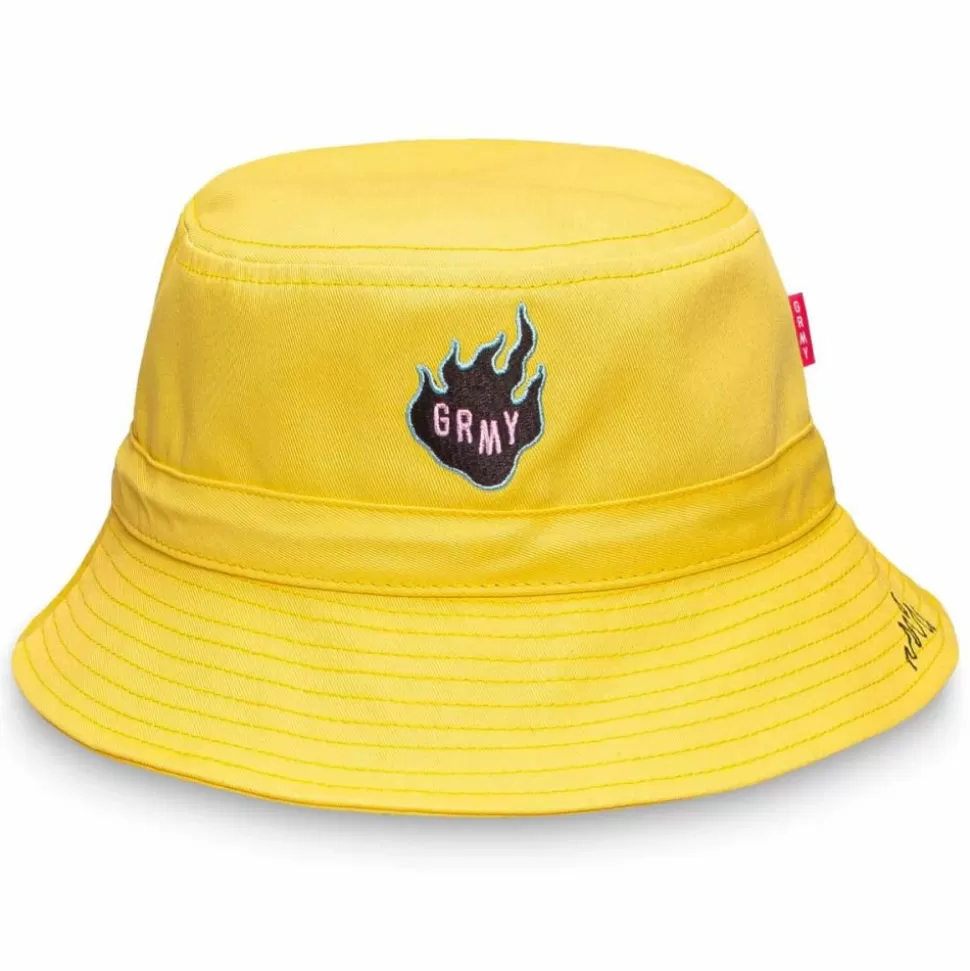 Head Wear*Grimey "Trespass" Bucket - Yellow - Summer 22