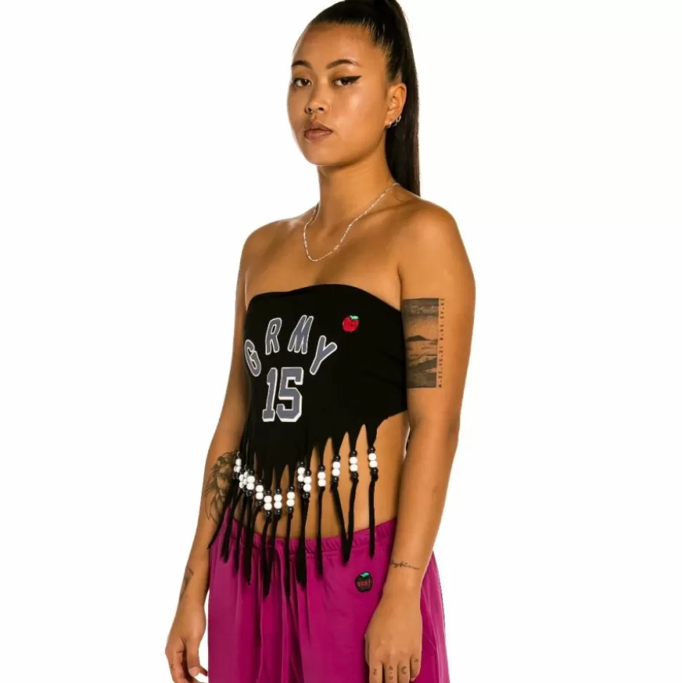 Tees & Tops*Grimey "Trespass" Girl Sleeveless Top - Black - Summer 22