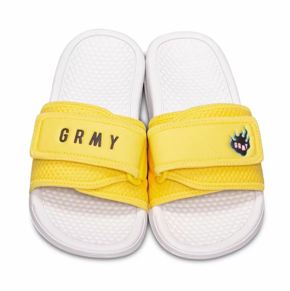 Misc*Grimey "Trespass" Slides - Yellow - Summer 22