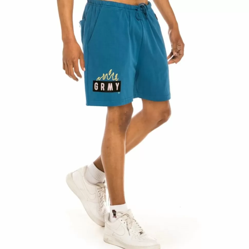 Shorts*Grimey "Trespass" Sweatshort - Blue -Summer 22