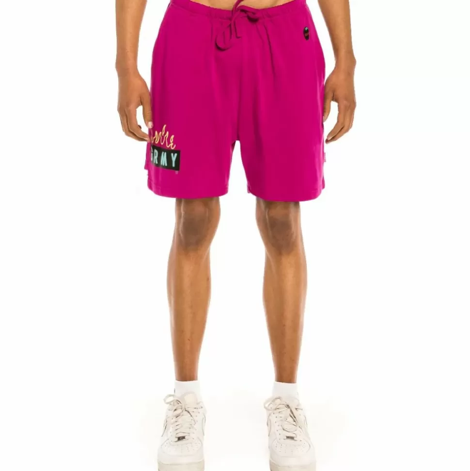 Shorts*Grimey "Trespass" Sweatshorts - Fucshia -Summer 22