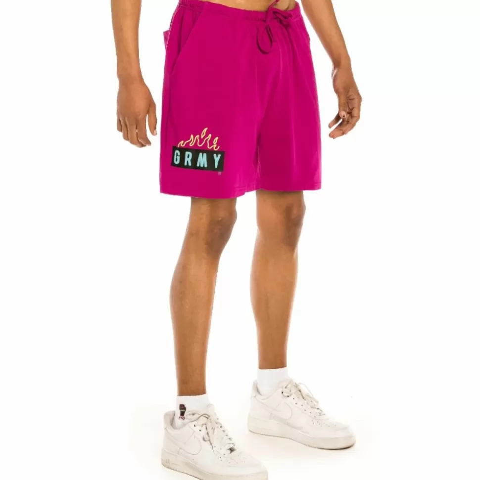 Shorts*Grimey "Trespass" Sweatshorts - Fucshia -Summer 22