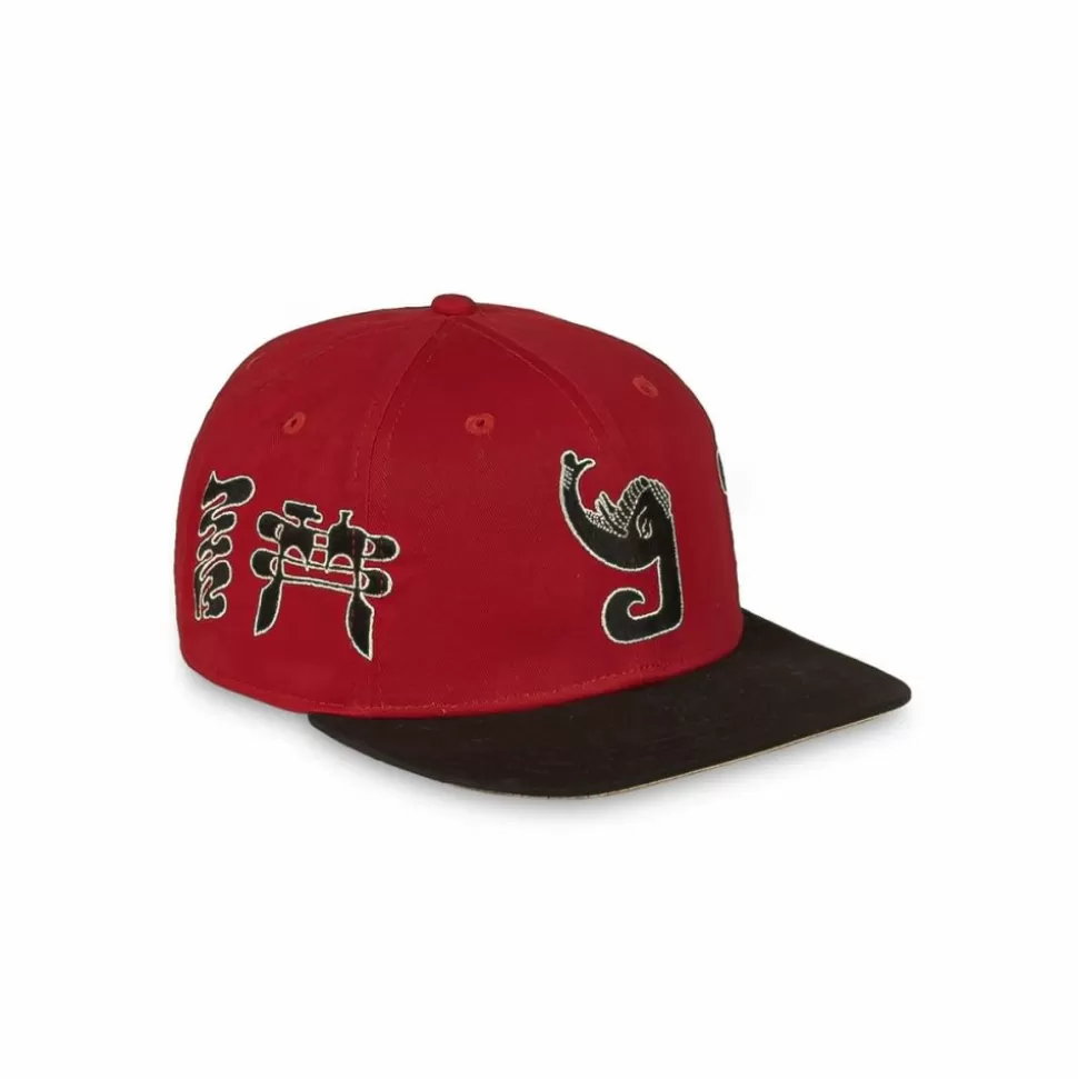 Head Wear*Grimey Tusker Temple Bicolor Snapback Cap - Red - Fw23