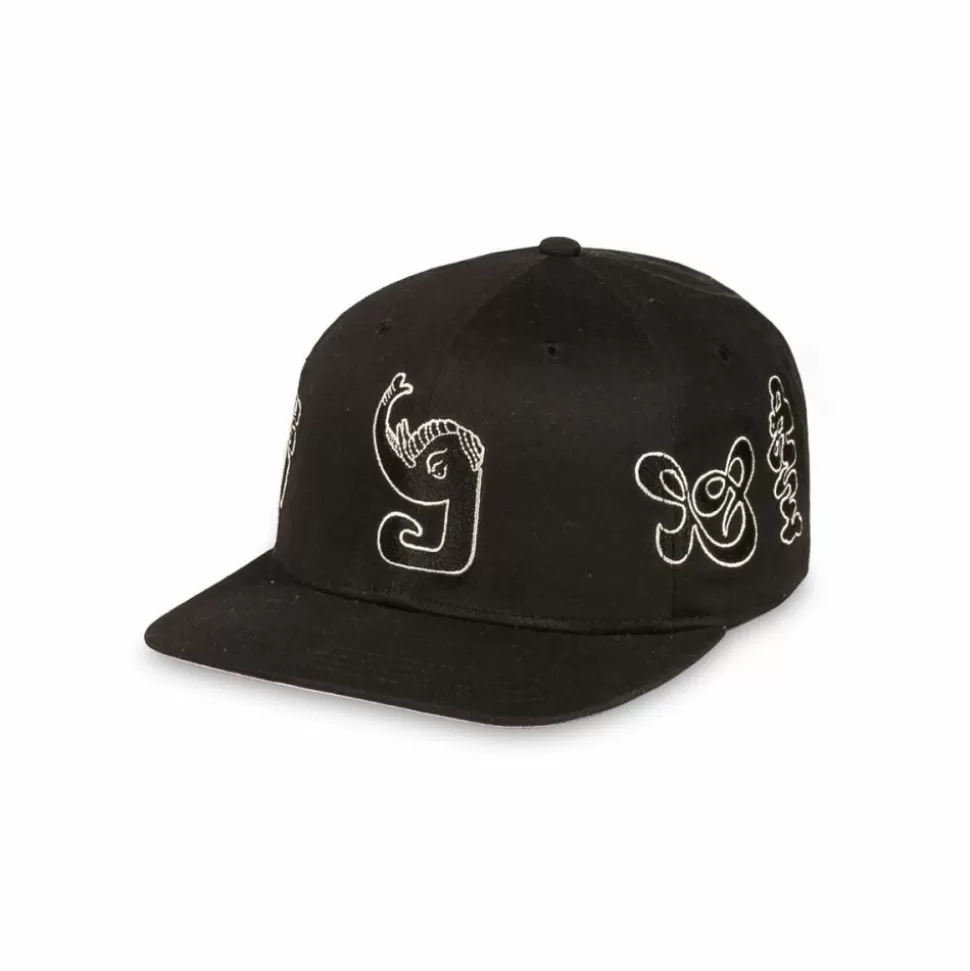 Head Wear*Grimey Tusker Temple Snapback Cap - Black - Fw23