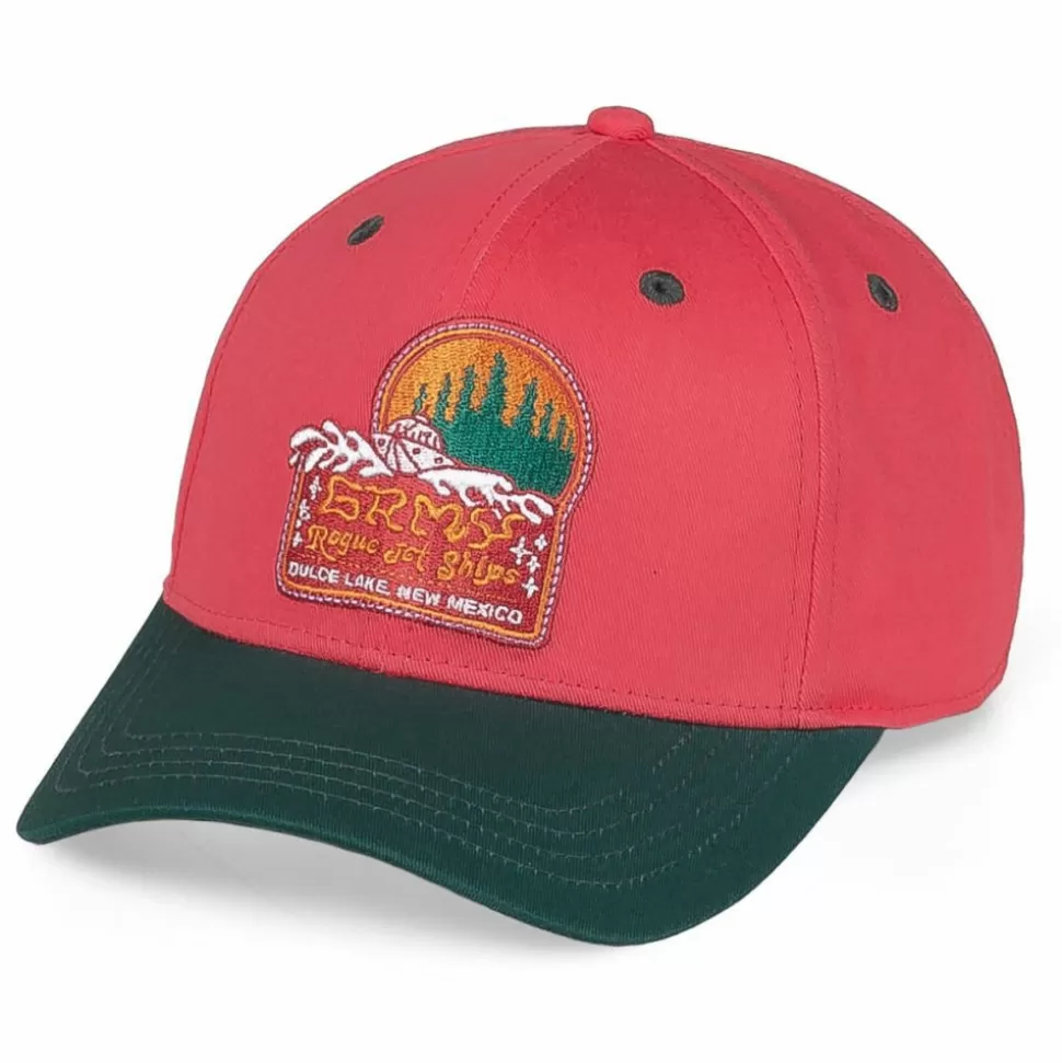Head Wear*Grimey Ufollow New Mexico Curved Visor Cap - Red - Spring 23