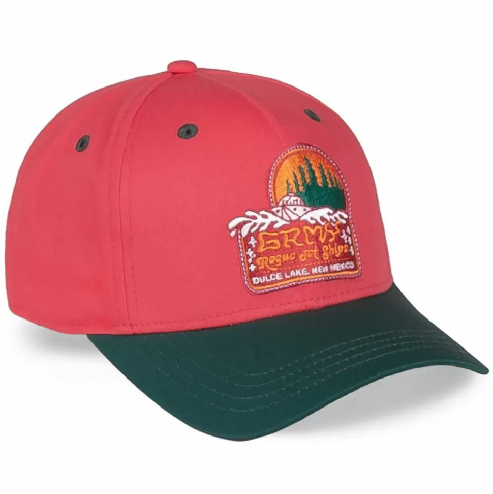 Head Wear*Grimey Ufollow New Mexico Curved Visor Cap - Red - Spring 23