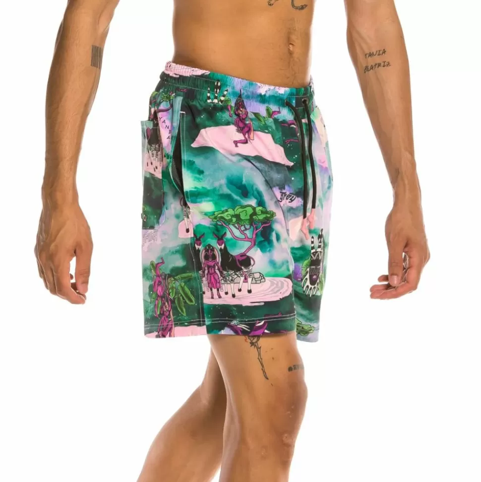 Swimwear*Grimey Yanga Ss20 Swimming Shorts Multicolor