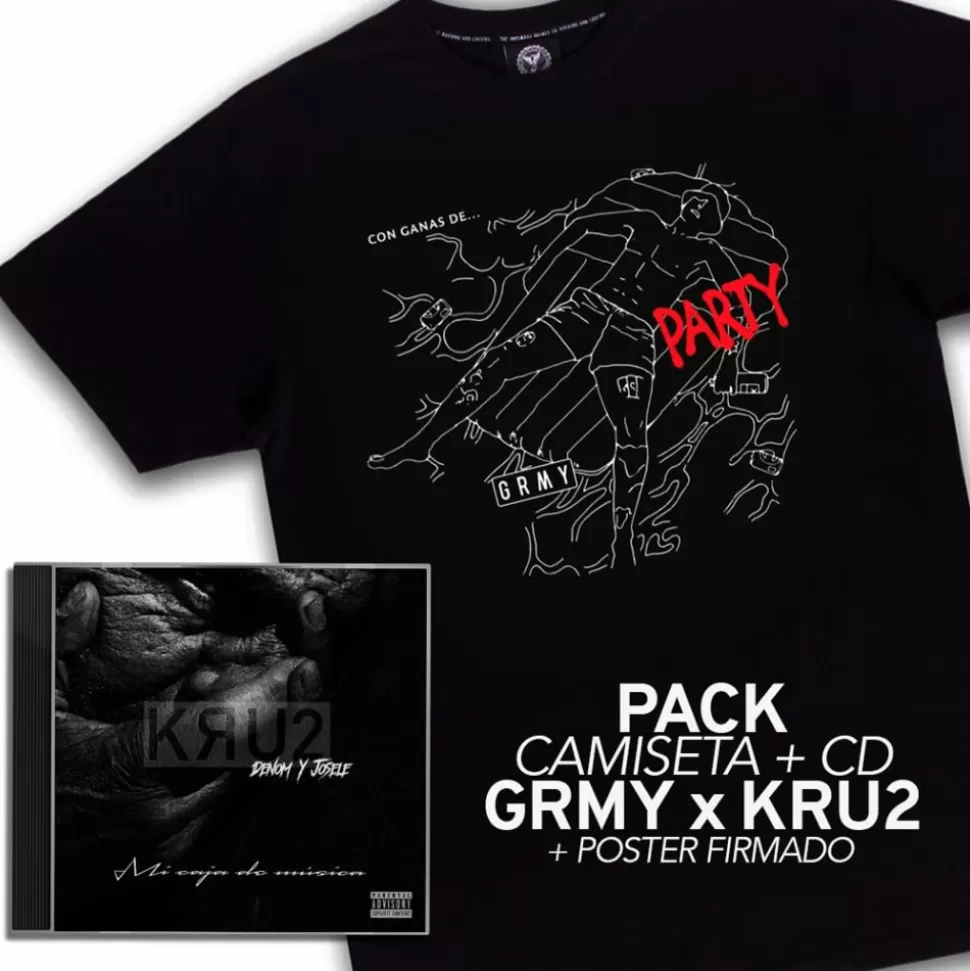 Music*Grimey Kru2 (Denom Y Josele) Music Box: Cd + Tee + Poster