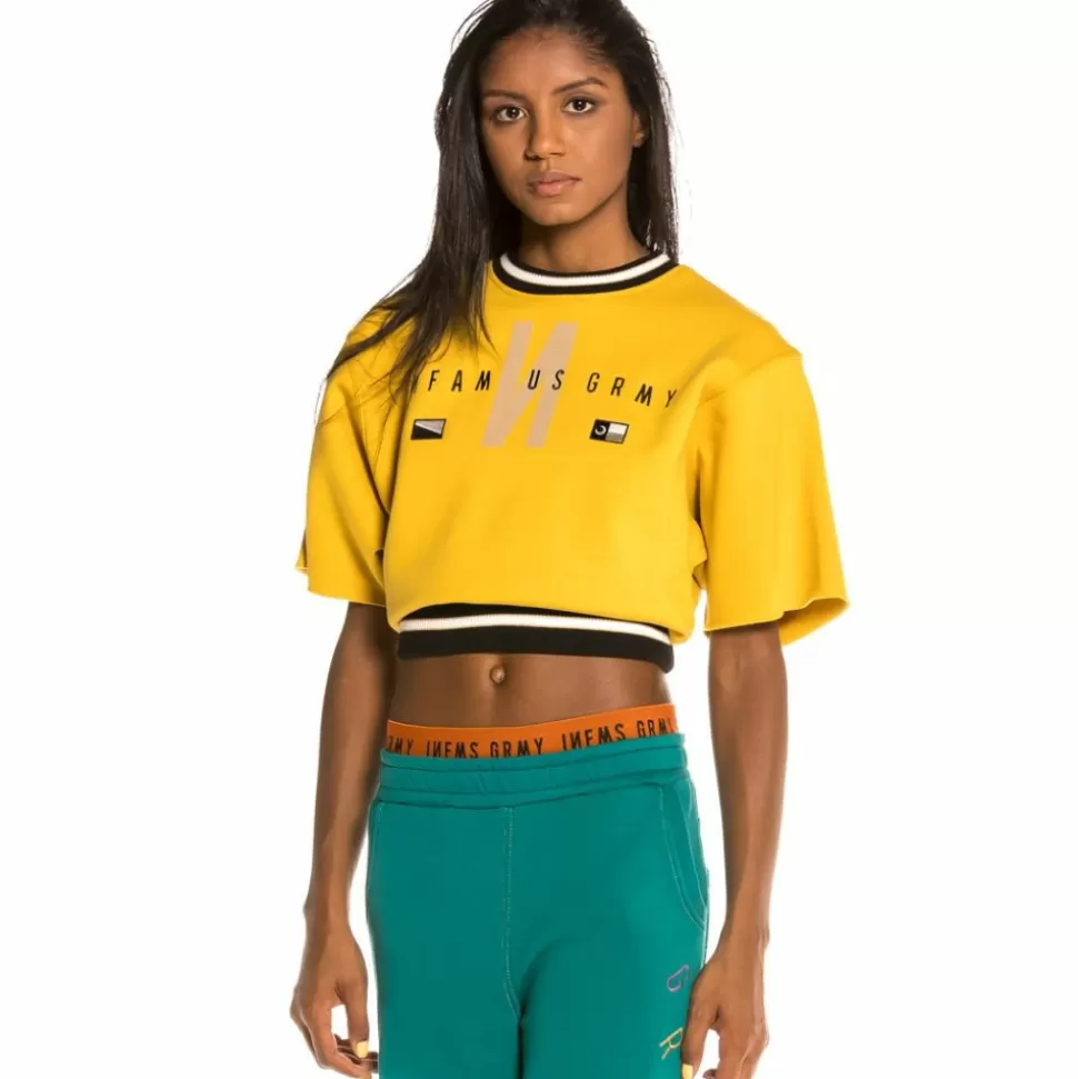 Women Outfits*Grimey Pack Crop Top + Track Pants Nite Marauder Fw20 Green/Mustard