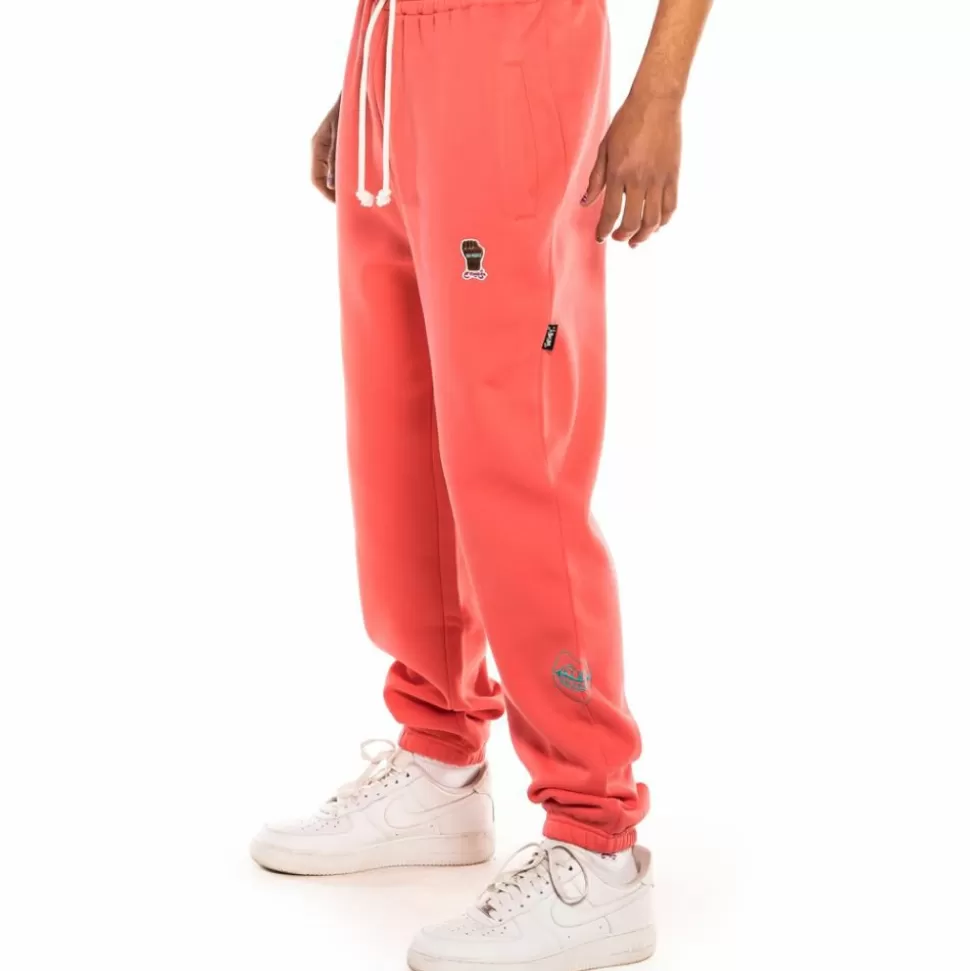 Outfits*Grimey Pack Pant + Crewneck "Day Dreamer" - Coral/White - Spring 22