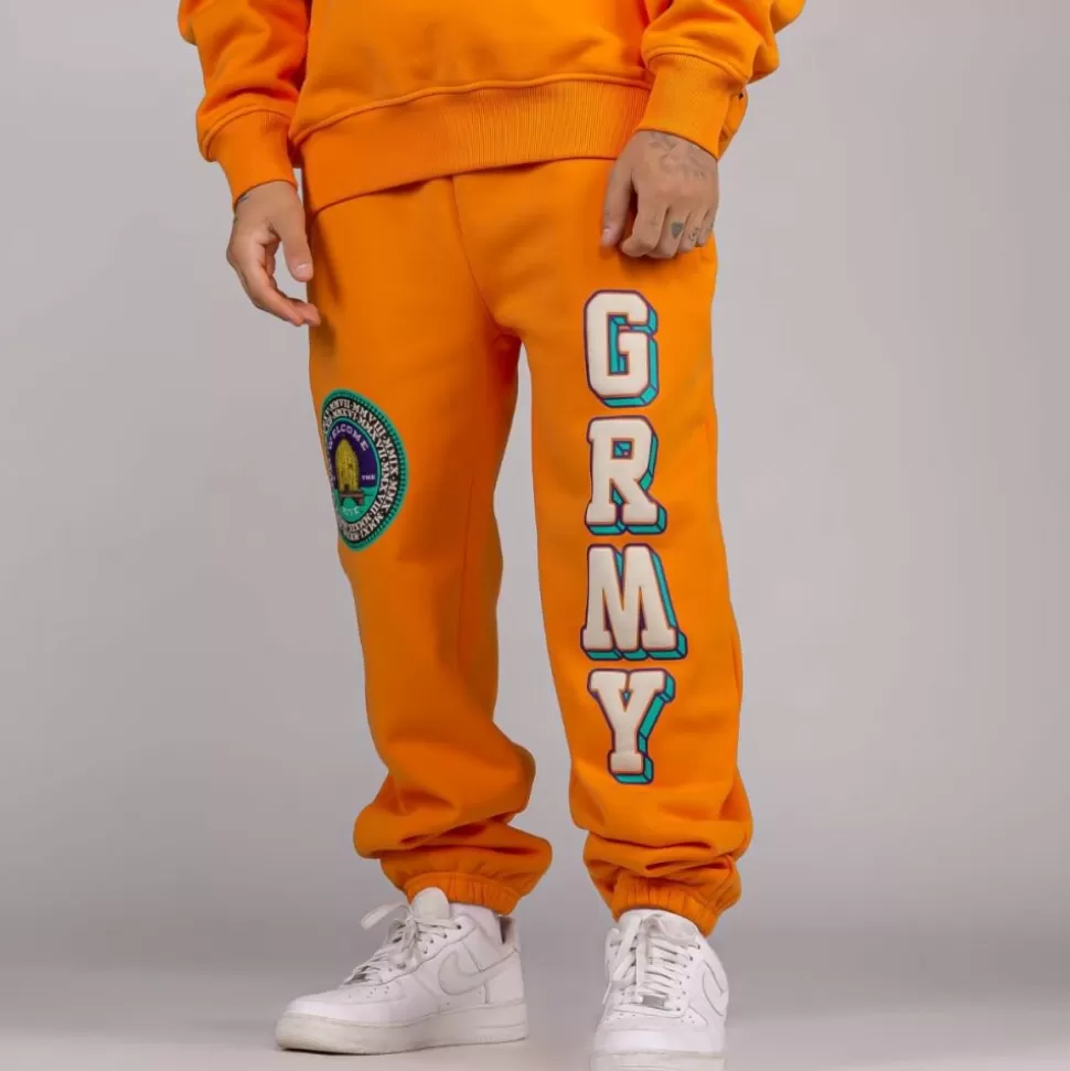 Outfits*Grimey Pack Pant + Crewneck "Hive" Heavyweight - Orange - Fall 22