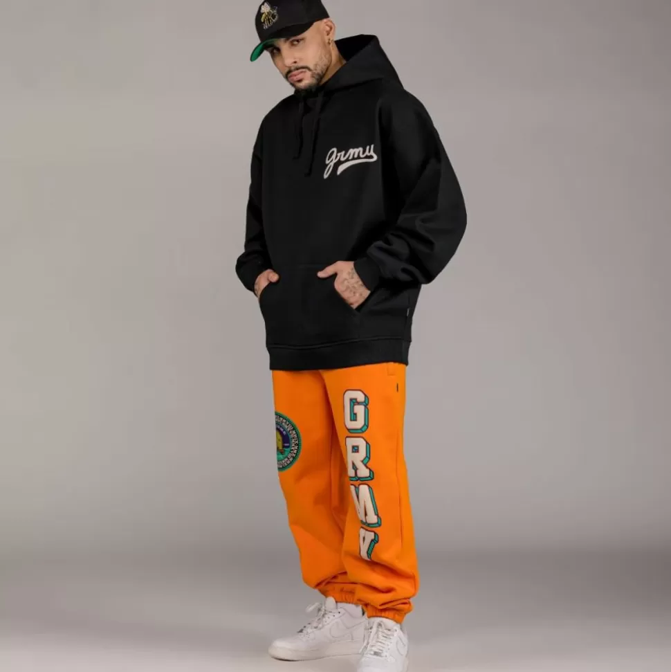 Outfits*Grimey Pack Pant + Hoodie "Hive" Heavyweight - Black/Orange - Fall 22