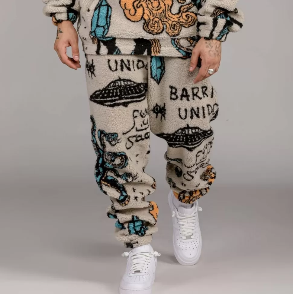Outfits*Grimey Pack Pant + Hoodie Lost Boys Sherpa - Cream - Winter 22