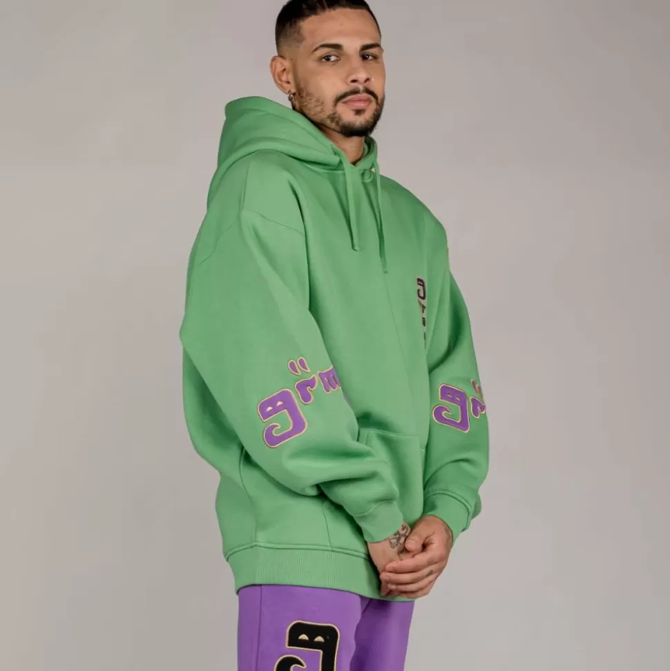 Outfits*Grimey Pack Pant + Hoodie "Lust Mantra" - Purple/Green - Fall 22