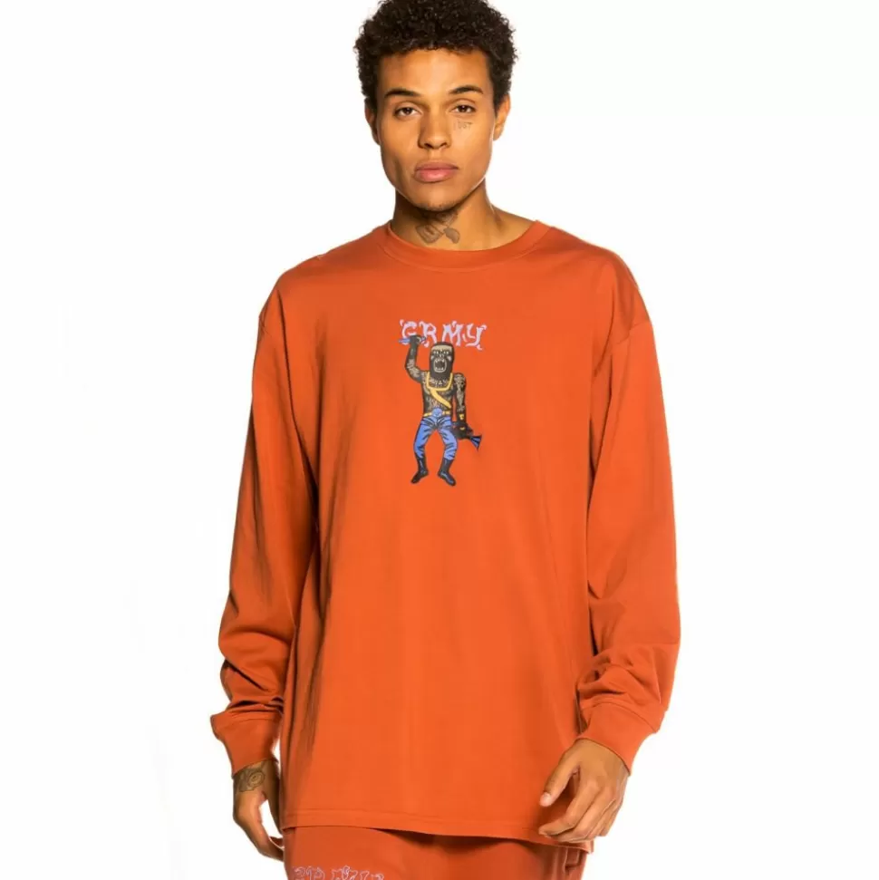 Outfits*Grimey Pack Pant + Ls Tee "Jazz Thing" - Ochre - Fall 21