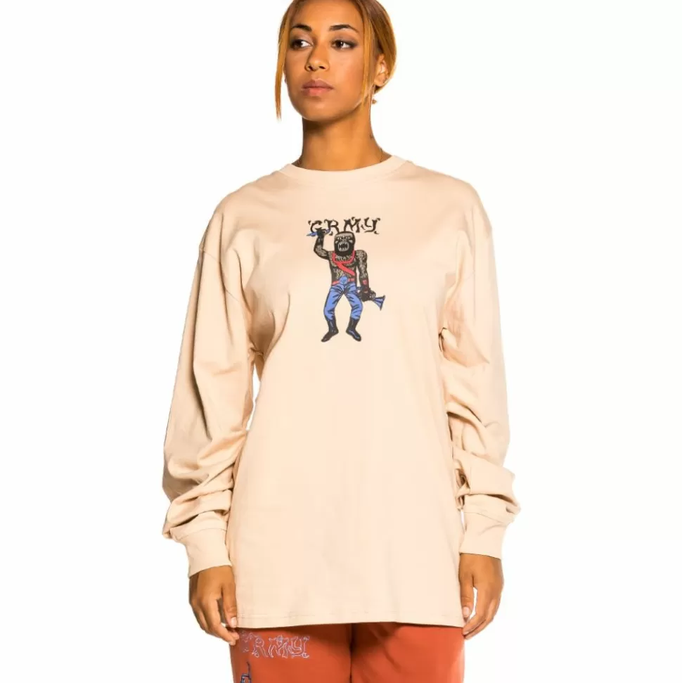 Women Outfits*Grimey Pack Pant + Ls Tee "Jazz Thing" - Ochre/Cream - Fall 21