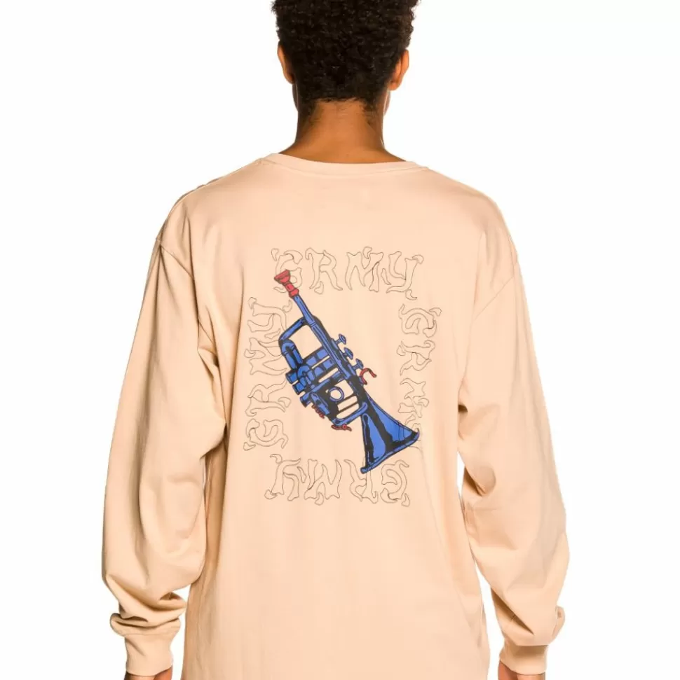 Outfits*Grimey Pack Pant + Ls Tee "Jazz Thing" - Ochre/Cream - Fall 21
