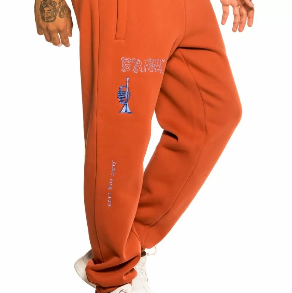Women Outfits*Grimey Pack Pant + Ls Tee "Jazz Thing" - Ochre/Cream - Fall 21
