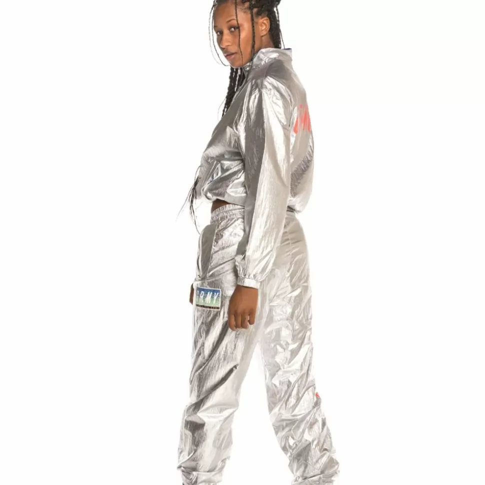 Women Outfits*Grimey Pack Pant + Track Jacket Planet Noire Girl Fw19 Silver