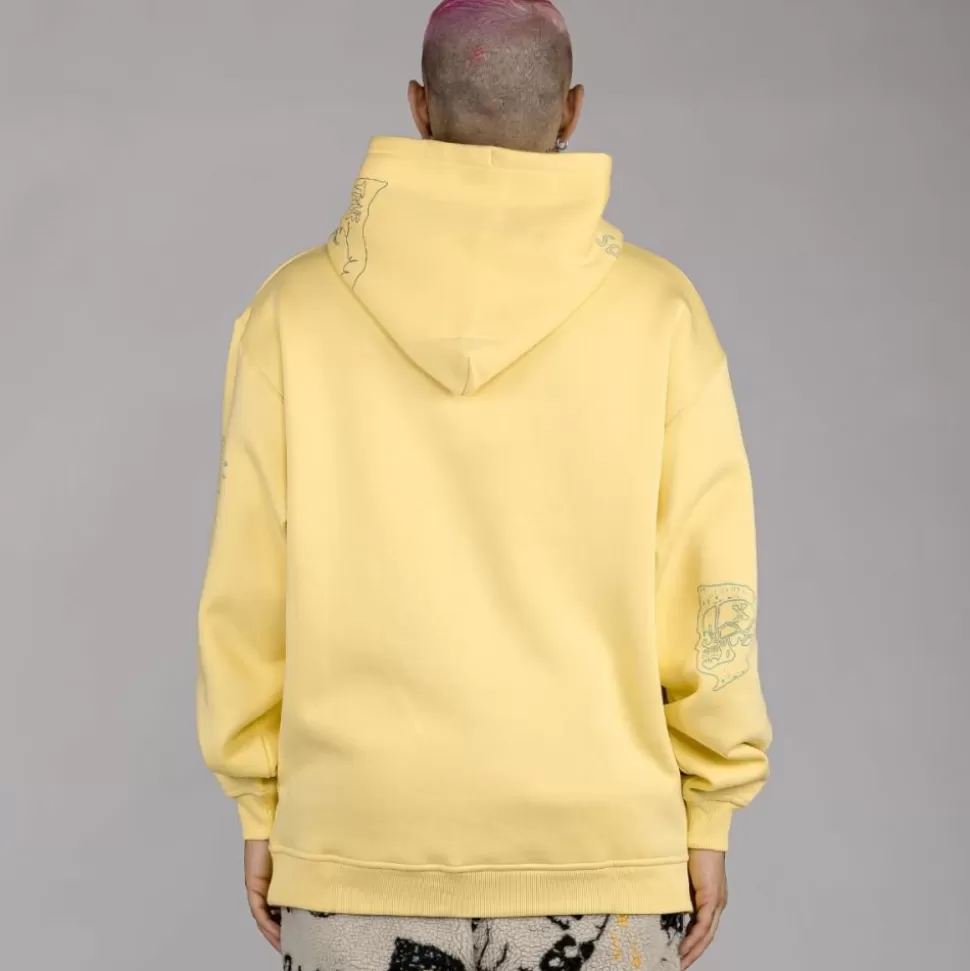 Outfits*Grimey Pack Sherpa Pant + Hoodie Lost Boys - Cream/Yellow - Winter 22