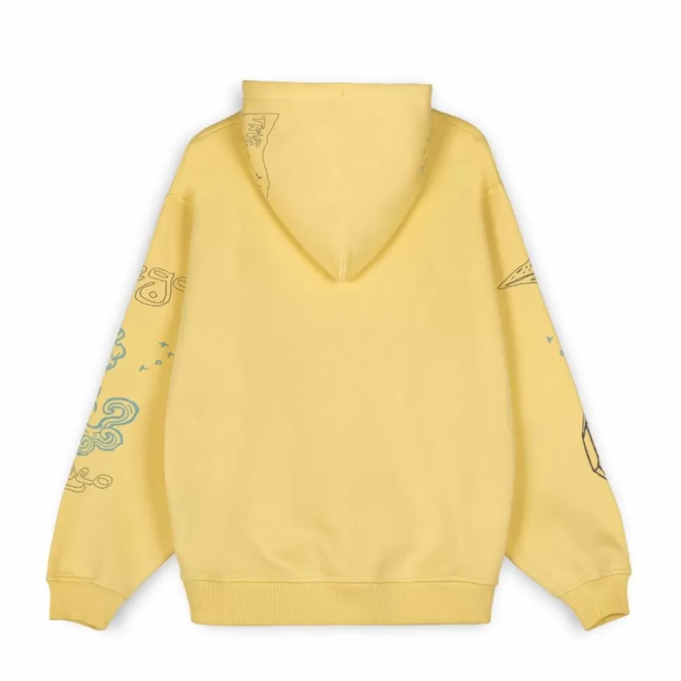 Outfits*Grimey Pack Sherpa Pant + Hoodie Lost Boys - Cream/Yellow - Winter 22