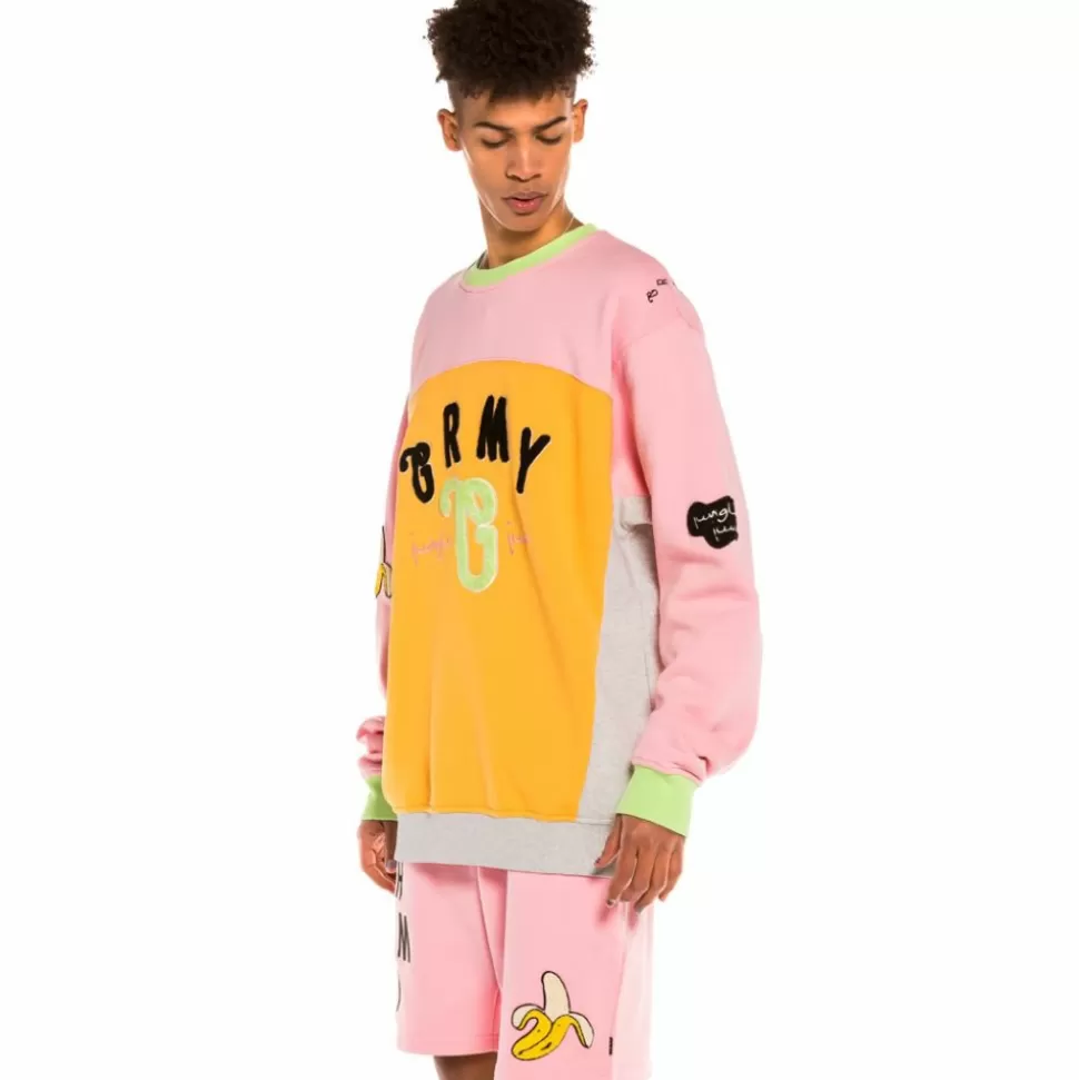 Outfits*Grimey Pack Short + Crewneck "Jungle Punch" - Pink - Spring 22