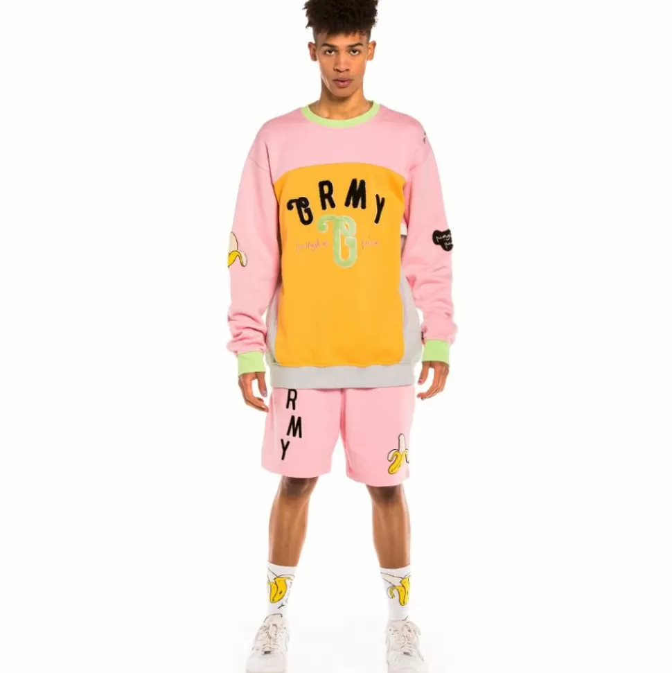 Outfits*Grimey Pack Short + Crewneck "Jungle Punch" - Pink - Spring 22