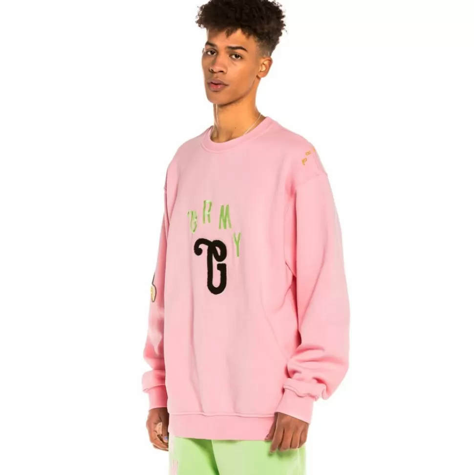 Outfits*Grimey Pack Short + Crewneck "Jungle Punch" - Pink/Green - Spring 22