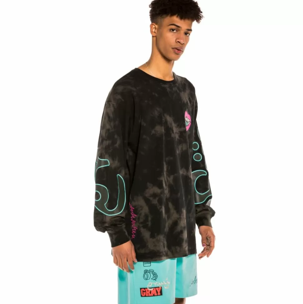 Outfits*Grimey Pack Short + Long Sleeve Shirt "Day Dreamer" - Blue/Black - Spring 22