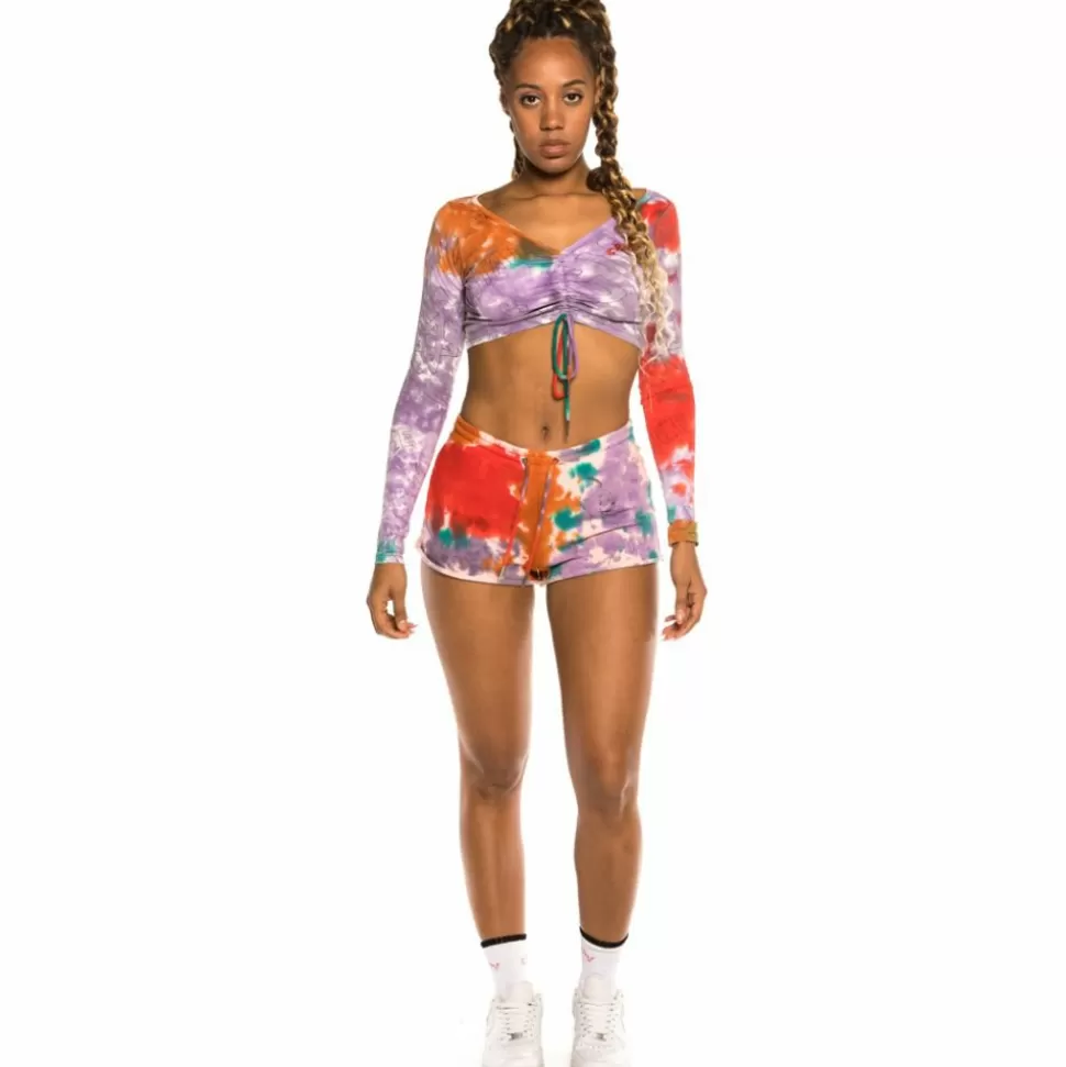 Women Outfits*Grimey Pack Short + Top "Liveution" - Tie Dye - Spring 21