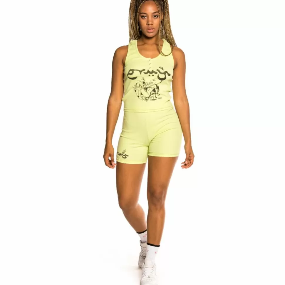 Women Outfits*Grimey Pack Short Leggin + Top " Hope Unseen" - Green - Spring 21