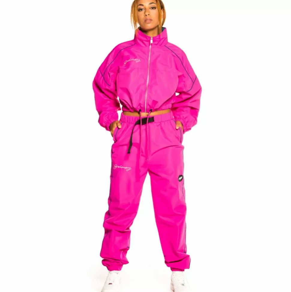 Women Outfits*Grimey Pack Track Jacket + Track Pant "Martinica Fact" - Fuchsia - Fall 21