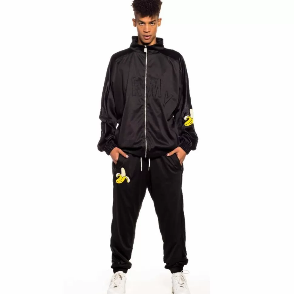 Outfits*Grimey Pack Track Pant + Track Jacket "Jungle Punch" - Black - Spring 22