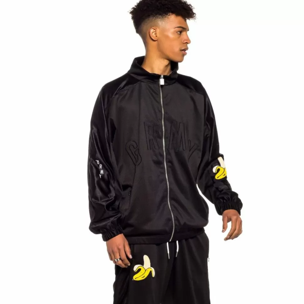 Outfits*Grimey Pack Track Pant + Track Jacket "Jungle Punch" - Black - Spring 22