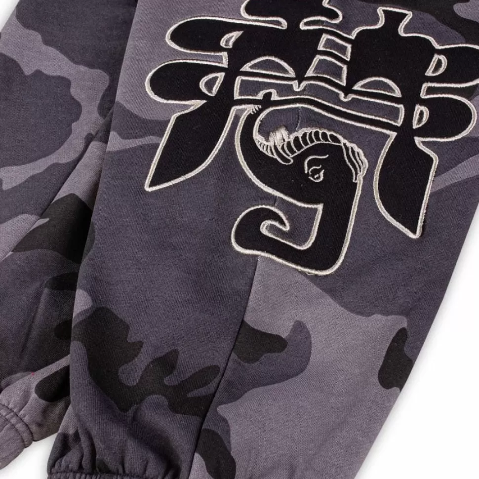 Pants*Grimey Panalon Chandal All Over Print Tusker Temple - Black - Fw23