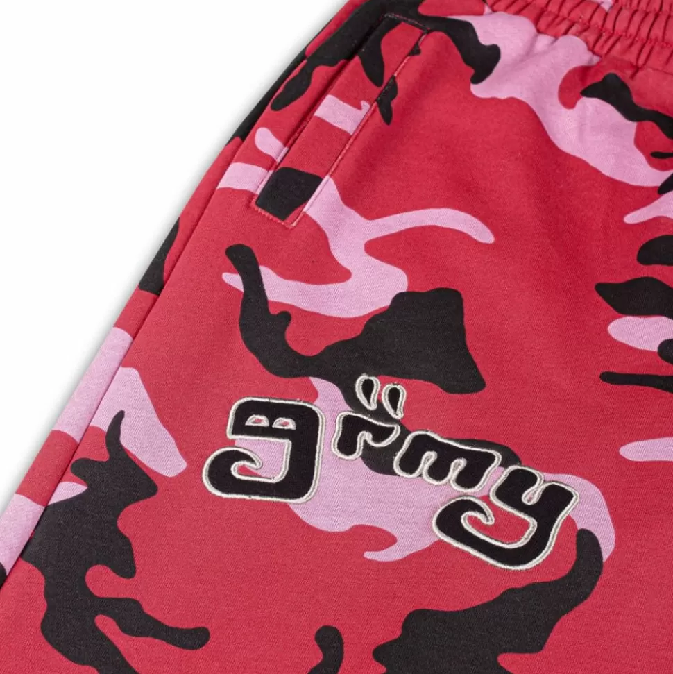 Pants*Grimey Pantalon Chandal All Over Print Tusker Temple - Red - Fw23