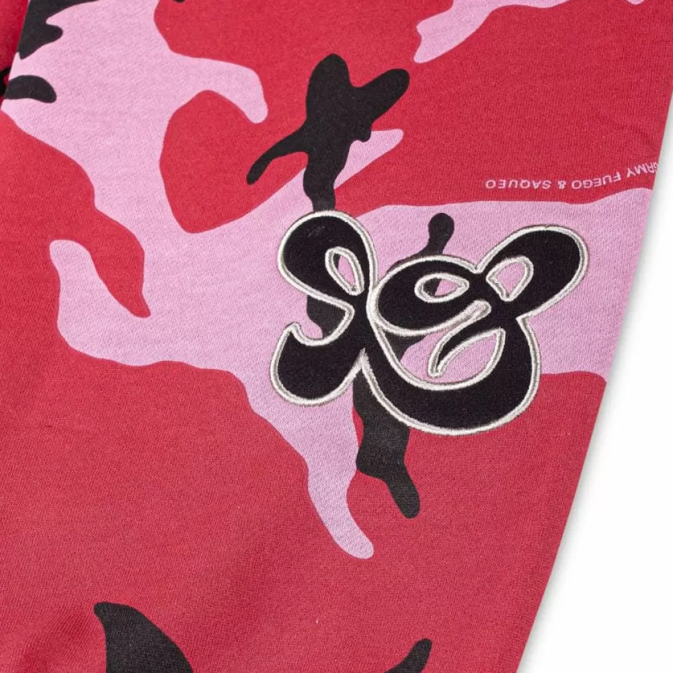 Pants*Grimey Pantalon Chandal All Over Print Tusker Temple - Red - Fw23
