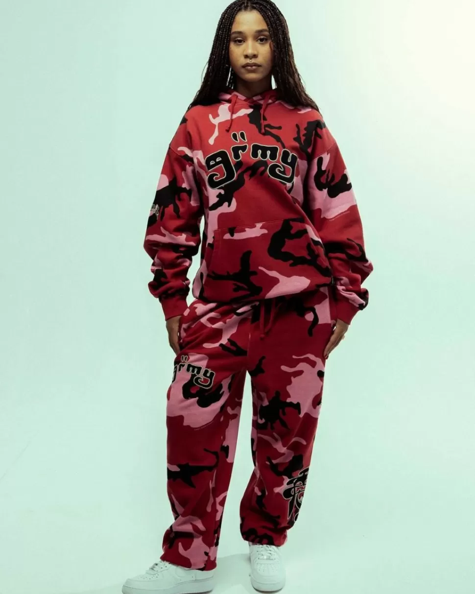 Pants*Grimey Pantalon Chandal All Over Print Tusker Temple - Red - Fw23